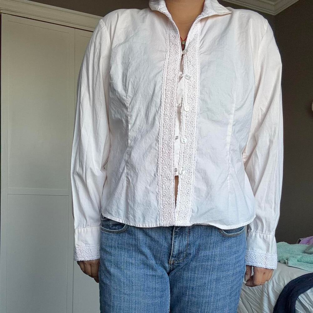 Chadwicks white button up blouse